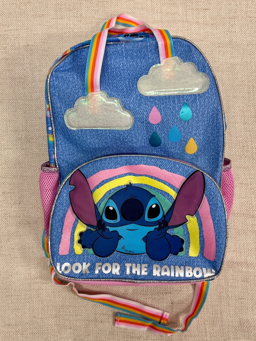 Disney Stitch Look For The Rainbow Backpack